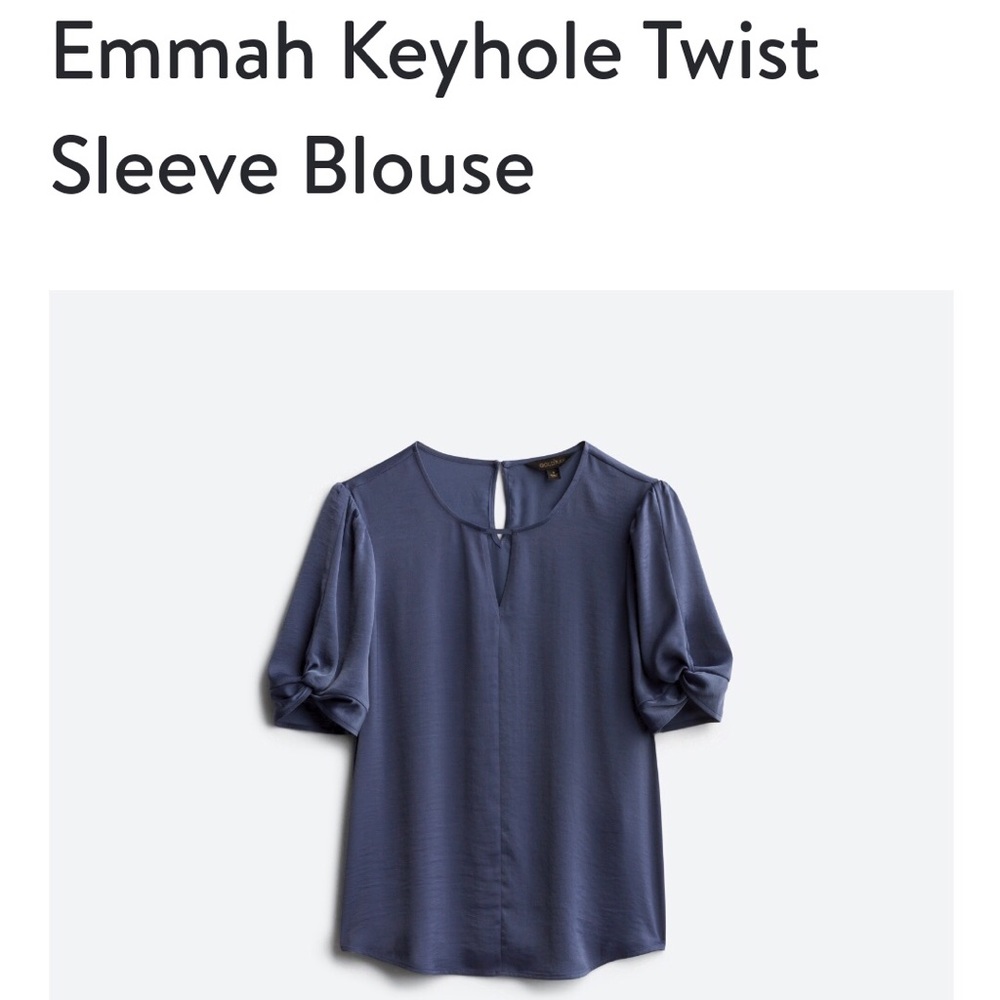 Goldray Emmah Keyhole twistsleeve blouse XL $40OBO